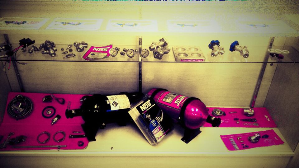 Photo of "display case" inside BPG Performance in Cerritos via Facebook.