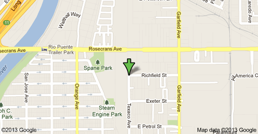 Crime scene location in Paramount on Tuesday night.