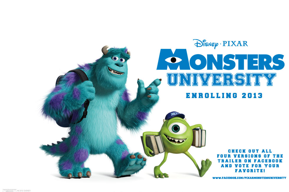 Monsters University is movie theaters NOW!