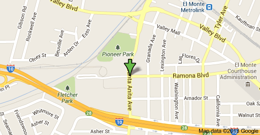 Map of the area were the the body of a male adult Hispanic was found on Saturday near Pioneer Park.