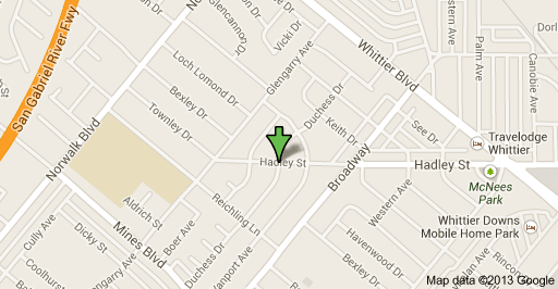 Location of officer involved shooting in West Whittier on Friday morning on Duchess Drive.