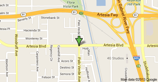 Location of incident is at Artesia Boulevard and Palo Verde Avenue.
