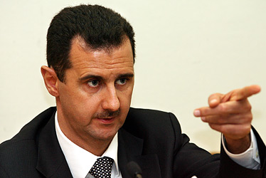 Syria's Assad. Photo via the internet.