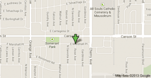 Location of murders in Long Beach on Friday night. 