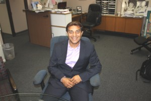 Ali Taj visits with Hews Media Group-Community Newspaper recently to talk about his campaign.  Randy Economy Photo