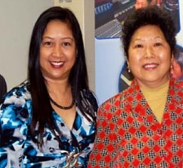 Incumbents Lynda Johnson and Olympia Chen.