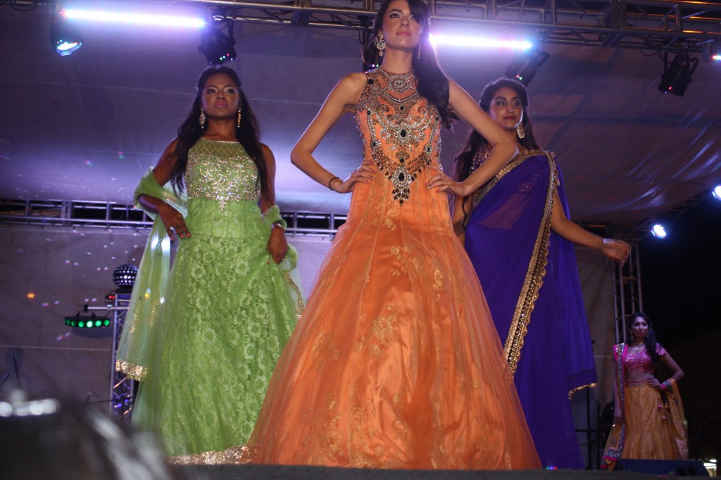 Models show off the latest fashions during Diwali Festival in Artesia this past week. Randy Economy Photo