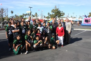 : Members of the Hawaiian Gardens Pop Warner Warriors are heading to Orlando, Florida to participate in the 2013 National Championships.  The team visited with local city leaders, as well as Sheriff Lee Baca, and former Assemblyman Tony Mendoza this past week.