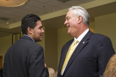 New Downey Mayor Fernando Vasquez and outgoing Mayor Mario Guerra. Downey Beat Photo