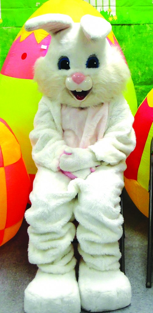 Peter Cottontail was seen in Downey this past week in preparation for his big day this Sunday. Tammye Mc Duff photo